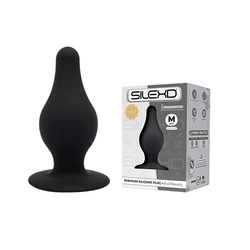 SilexD Dual Density Tapered Silicone Butt Plug Medium Sensual Secret Boutique