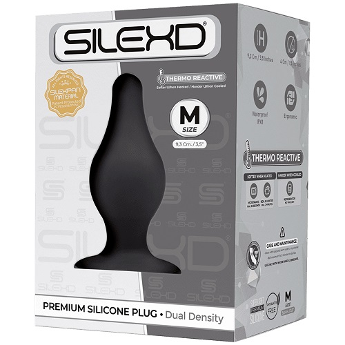 SilexD Dual Density Tapered Silicone Butt Plug Medium Sensual Secret Boutique