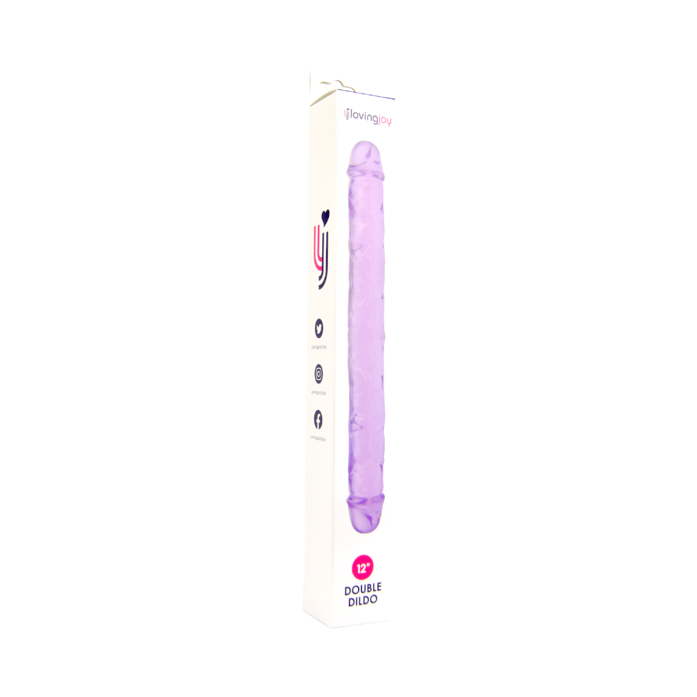 Loving Joy 12 Inch Double Dildo Purple Sensual Secret Boutique