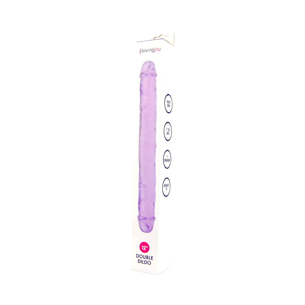 Loving Joy 12 Inch Double Dildo Purple Sensual Secret Boutique