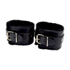 Bound to Please Furry Plush Wrist Cuffs Black Sensual Secret Boutique