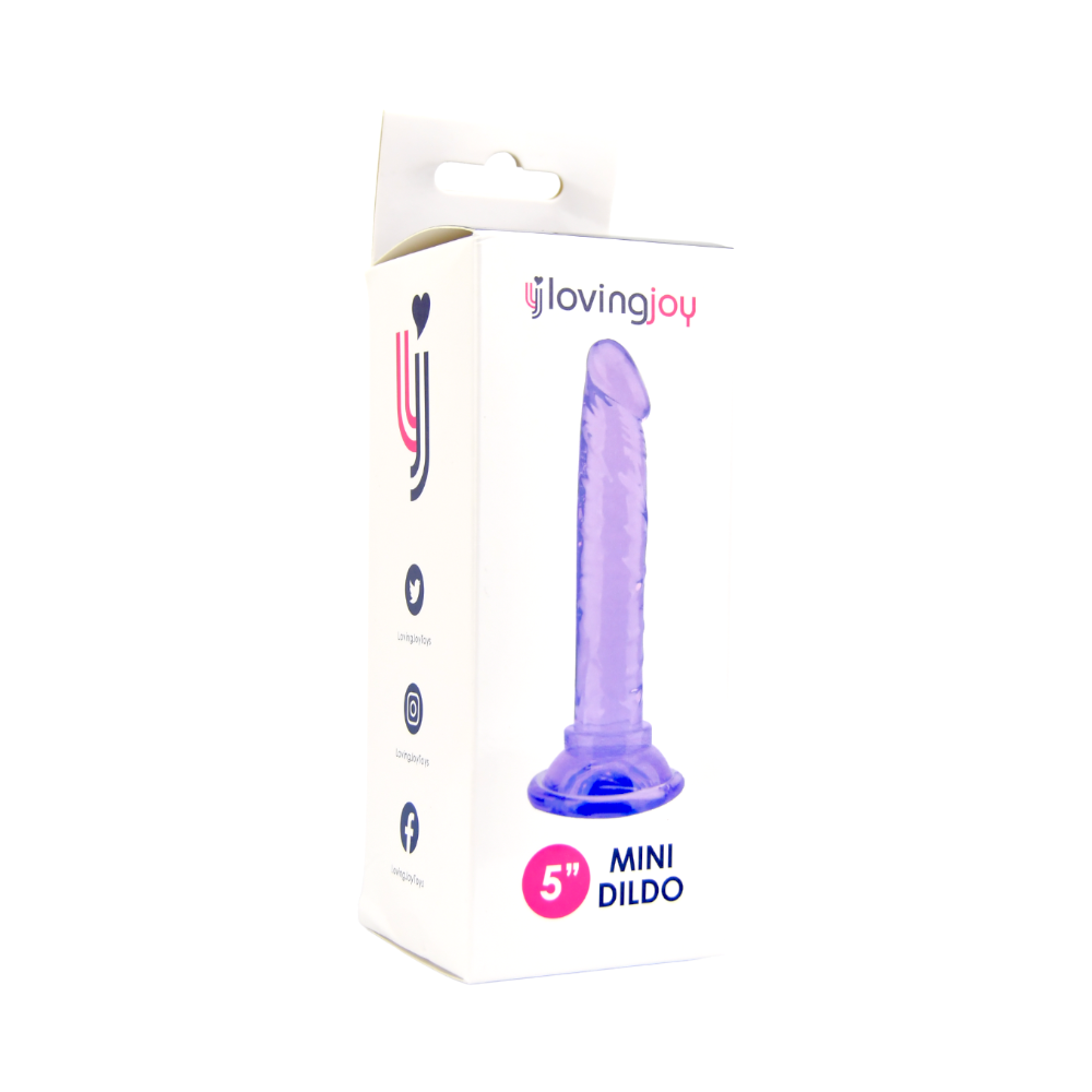 Loving Joy 5 Inch Beginners Dildo Purple Sensual Secret Boutique