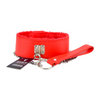 Bound to Please Furry Collar with Leash Red Sensual Secret Boutique