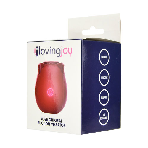 Loving Joy Rose Toy Clitoral Suction Vibrator Sensual Secret Boutique