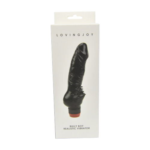 Loving Joy Bully Boy Realistic Vibrator Black Sensual Secret Boutique