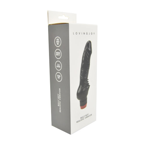 Loving Joy Bully Boy Realistic Vibrator Black Sensual Secret Boutique