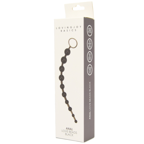 Loving Joy Anal Love Beads Black Sensual Secret Boutique