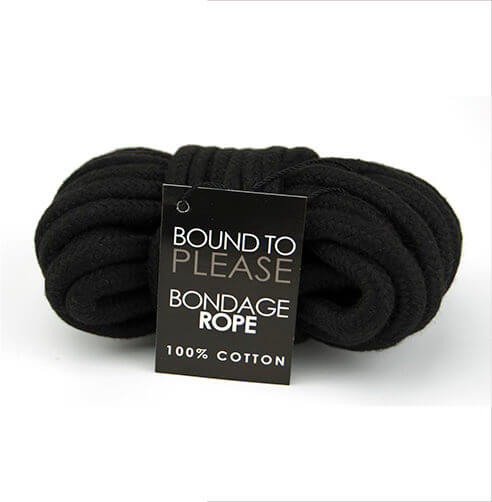 Bound to Please Bondage Rope Black Sensual Secret Boutique