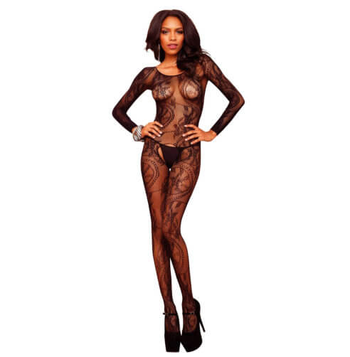 Leg Avenue Swirl Lace Bodystocking Sensual Secret Boutique