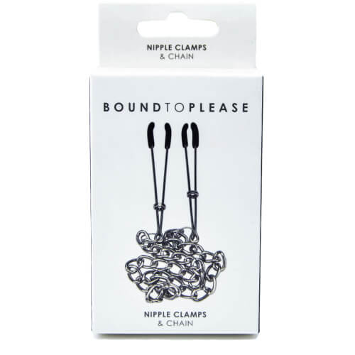 Bound to Please Nipple Clamps &amp; Chain Sensual Secret Boutique