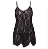 Leg Avenue Rose Lace Flair Chemise - Black Sensual Secret Boutique