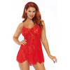 Leg Avenue Rose Lace Flair Chemise - Black Sensual Secret Boutique