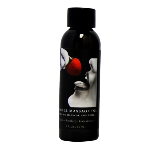 Earthly Body Edible Massage Oil 2oz - Vanilla Sensual Secret Boutique