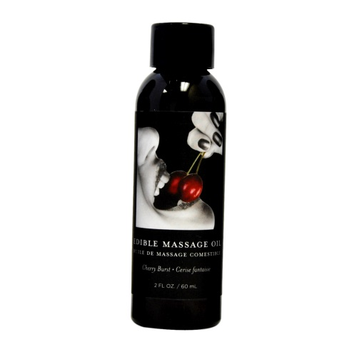 Earthly Body Edible Massage Oil 2oz - Strawberry Sensual Secret Boutique