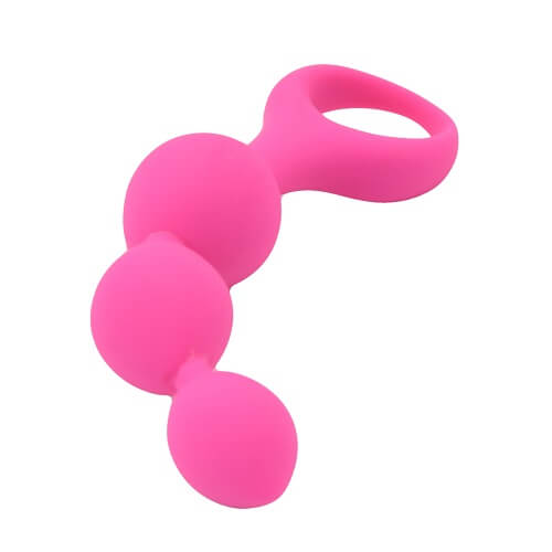 Loving Joy Triple Ripple Anal Beads-Pink Sensual Secret Boutique