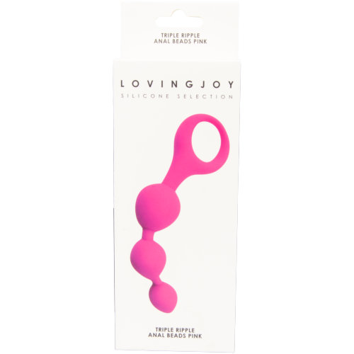 Loving Joy Triple Ripple Anal Beads-Pink Sensual Secret Boutique