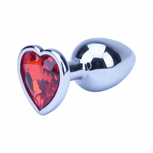 Precious Metals Heart Shaped Butt Plug-Silver Sensual Secret Boutique