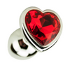 Precious Metals Heart Shaped Butt Plug-Silver Sensual Secret Boutique