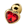 Precious Metals Heart Shaped Butt Plug-Gold Sensual Secret Boutique