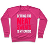 GETTING THE MEAT SWEATS IS MY CARDIO CREWNECK SWEATSHIRT Sensual Secret Boutique