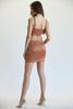 Lissette - Satin Fabric Dress with detailing all throughout Sensual Secret Boutique