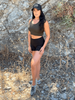 High-Waisted Athletic Shorts with Side Pockets Sensual Secret Boutique