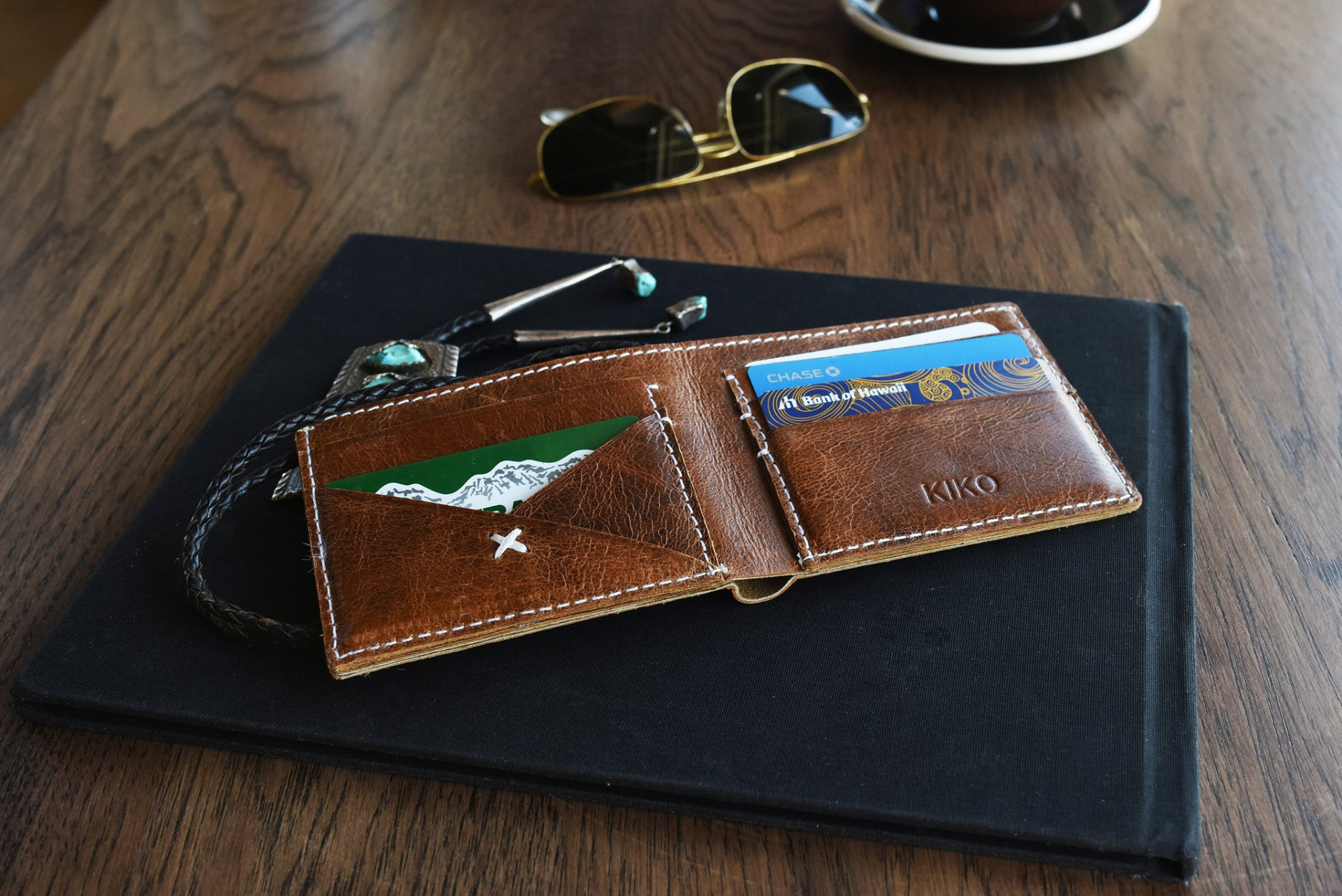 X Bifold Wallet - Genuine Leather, Handcrafted, Slim Design Sensual Secret Boutique