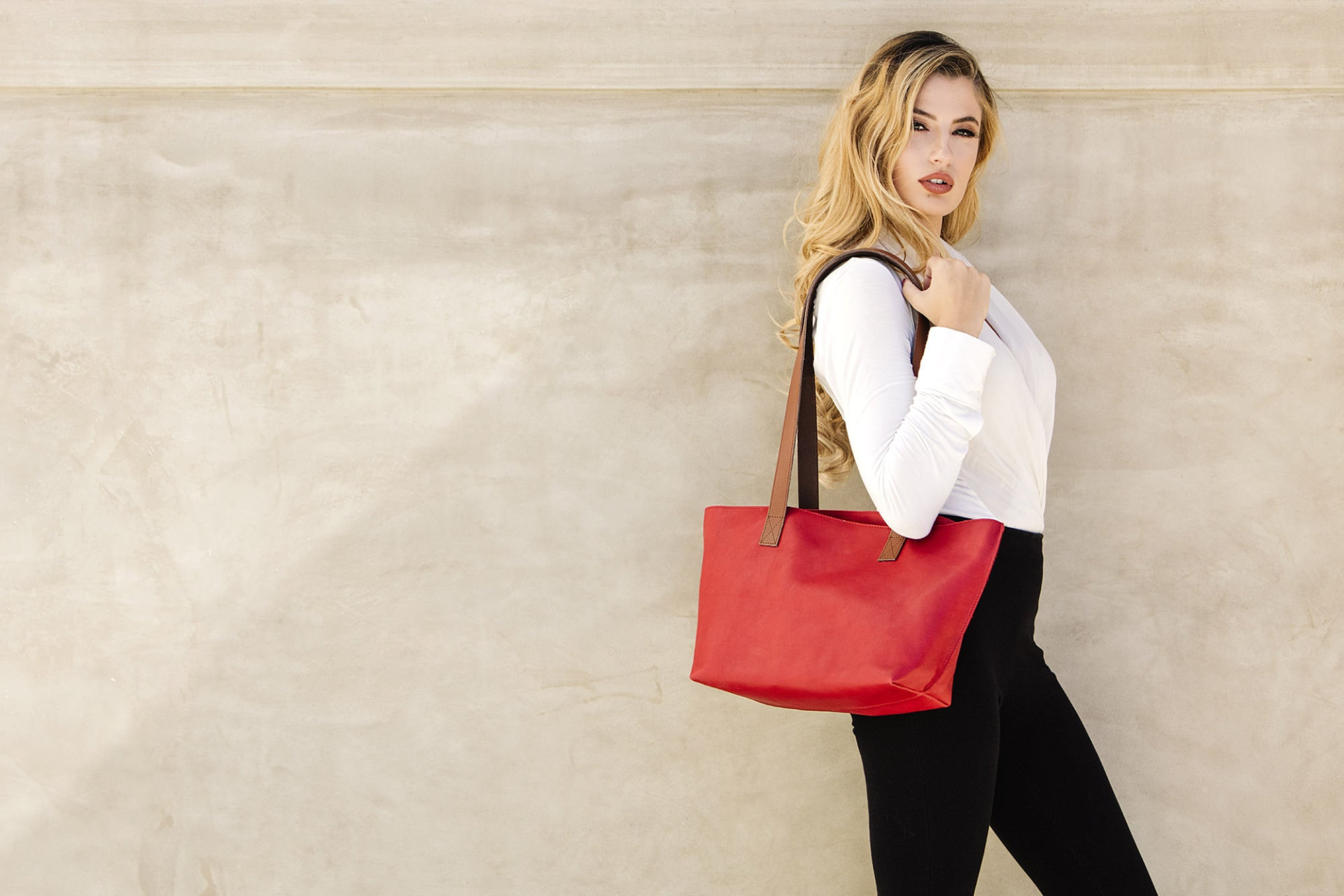 Shop Now - Perfect Tote Red | Genuine Leather and Spacious Interior Sensual Secret Boutique