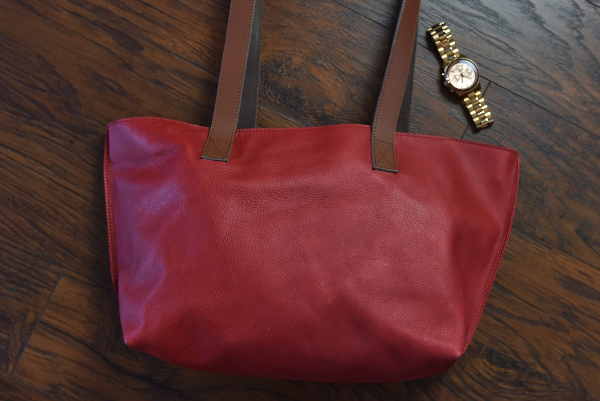 Shop Now - Perfect Tote Red | Genuine Leather and Spacious Interior Sensual Secret Boutique