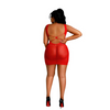 Moonlight Red Open Back Mini Dress Plus Size Sensual Secret Boutique