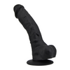 Loving Joy 9 Inch Realistic Silicone Dildo with Suction Cup and Balls Black Sensual Secret Boutique