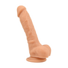 Loving Joy 8 Inch Realistic Silicone Dildo with Suction Cup and Balls Vanilla Sensual Secret Boutique