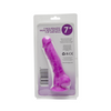 Loving Joy 7 Inch Realistic Silicone Dildo with Suction Cup and Balls Purple Sensual Secret Boutique