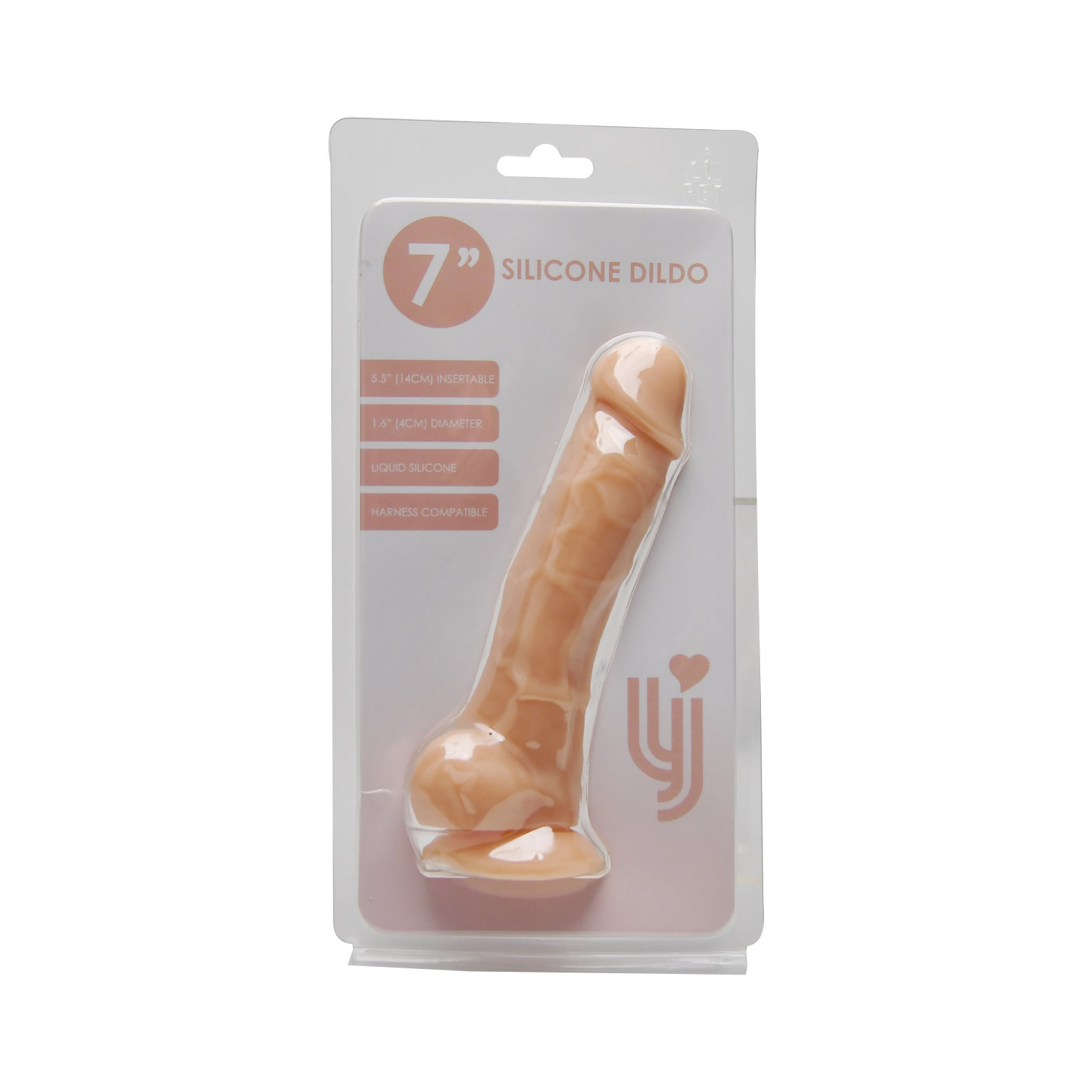 Loving Joy 7 Inch Realistic Silicone Dildo with Suction Cup and Balls Vanilla Sensual Secret Boutique