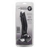 Loving Joy 9 Inch Realistic Silicone Dildo with Suction Cup and Balls Black Sensual Secret Boutique