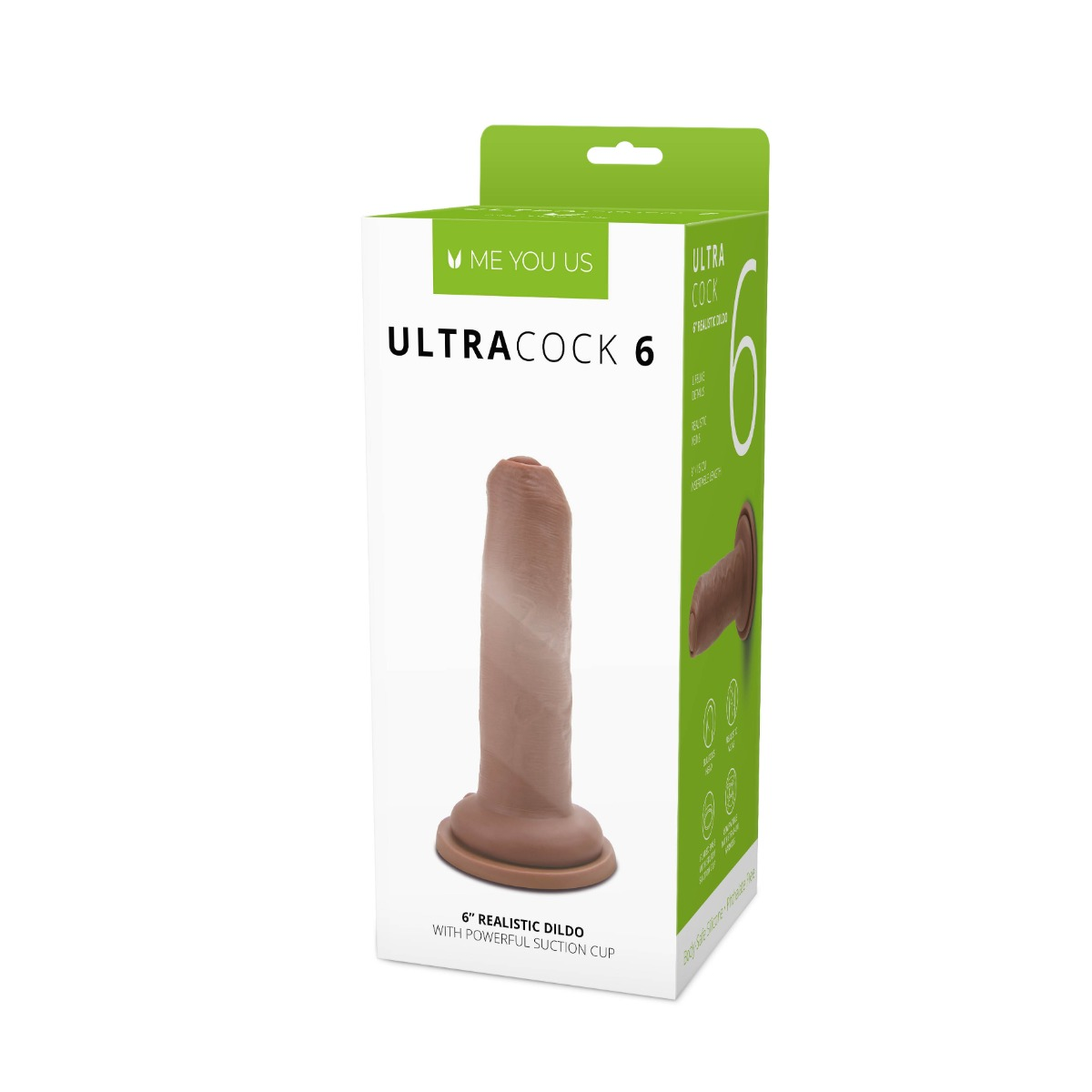 Me You Us Uncut Ultra Cock 6inch Caramel Realistic Dildo Sensual Secret Boutique