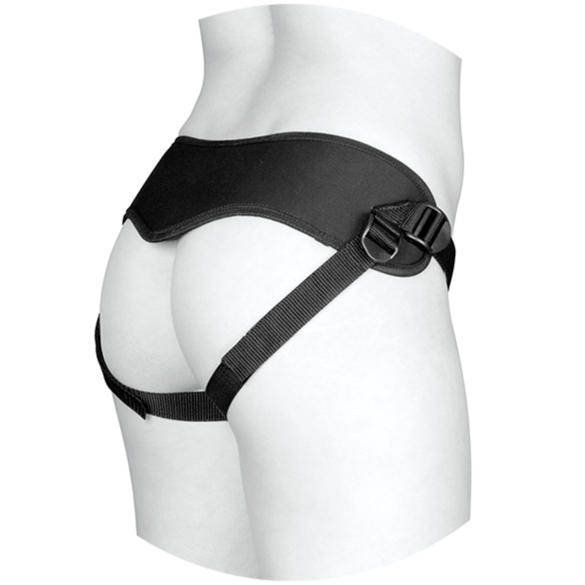 Doc Johnson Vac U Lock Supreme Harness With Vibrating Plug Black Sensual Secret Boutique