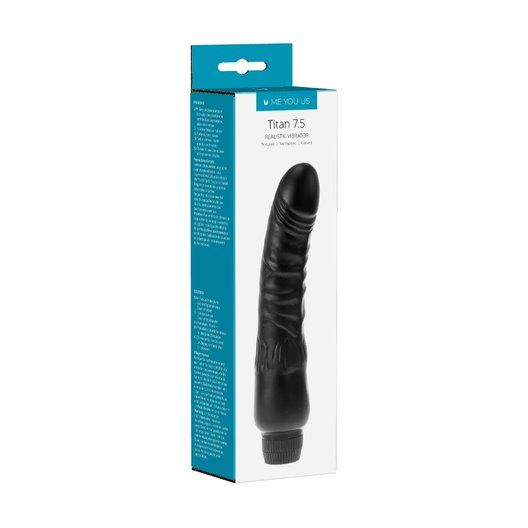 Me You Us Titan Realistic Vibrator Black Sensual Secret Boutique