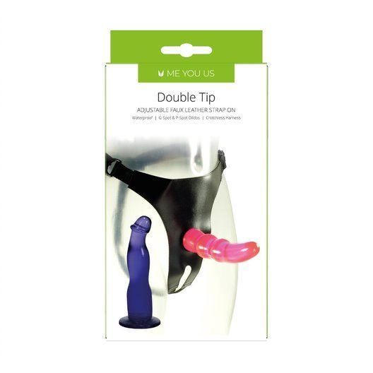 Me You Us Double Tip Strap-On Harness Kit With 2 Dildos Sensual Secret Boutique