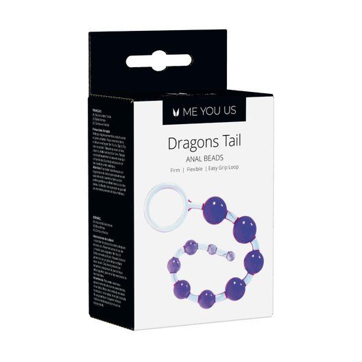 Me You Us Dragonz Tail Anal Beads Violet Sensual Secret Boutique