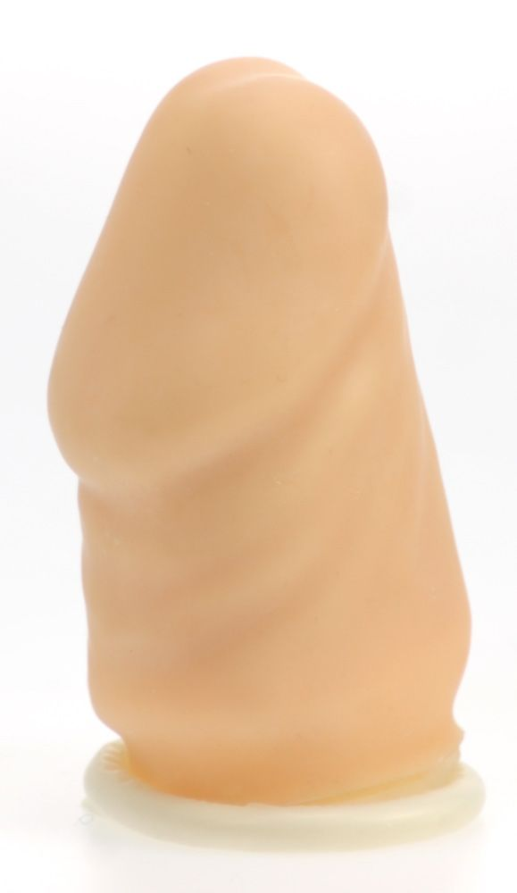 Nanma Head Shockers Latex Extension Sleeve Flesh 1in Sensual Secret Boutique