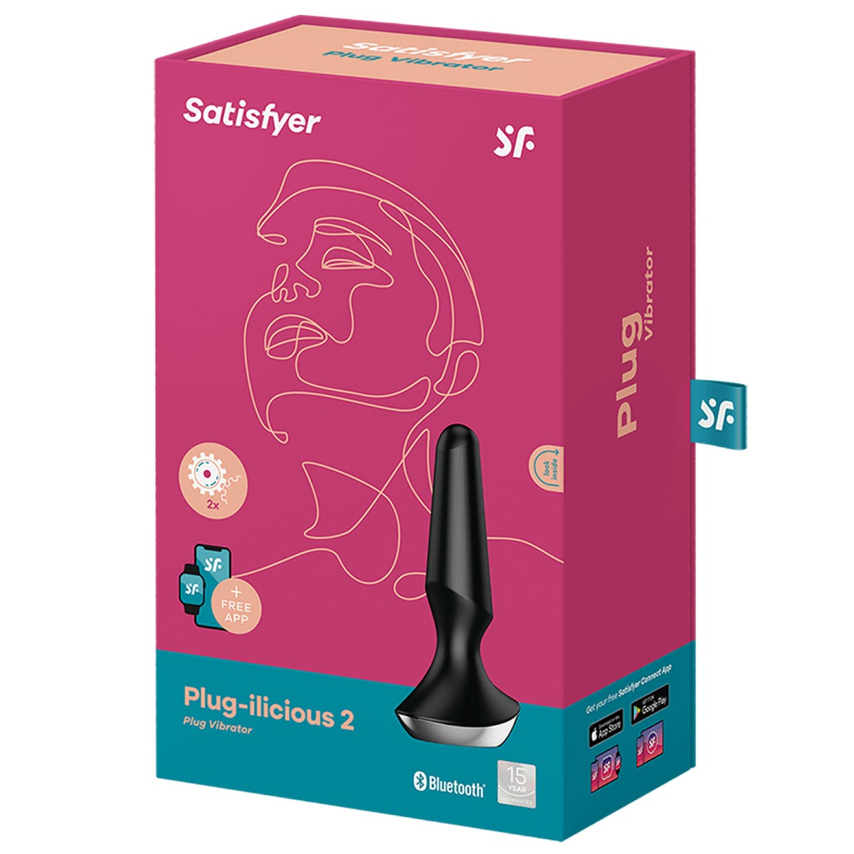 Satisfyer Plug-ilicious 2 Black - Vibrating Butt Plug with App Control Sensual Secret Boutique