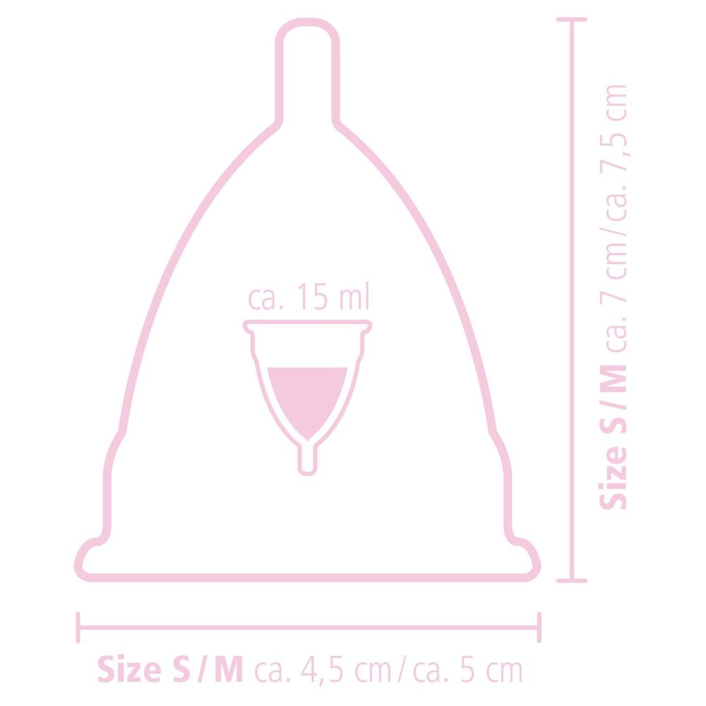 Smooth Glide Tiny Cup Menstrual Cup Transparent Medium Sensual Secret Boutique