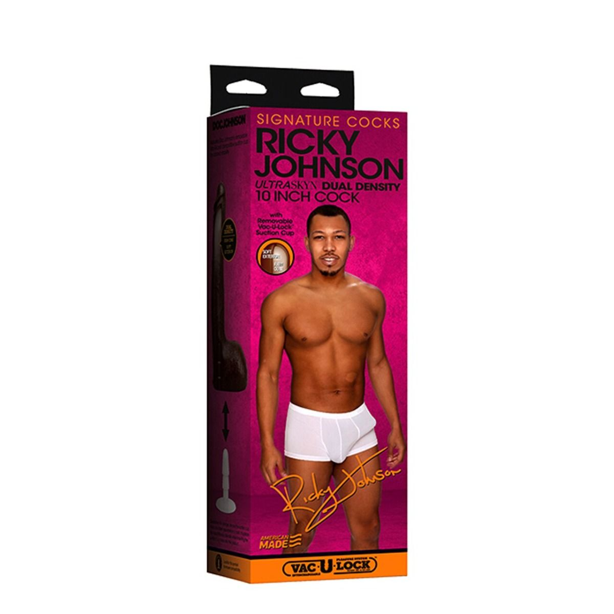 Signature Cocks - Ricky Johnson 10 Inch ULTRASKYN Cock with Removable Vac-U-Lock Suction Cup Sensual Secret Boutique