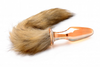 Tailz Fox Tail Glass Anal Plug  Brown Sensual Secret Boutique