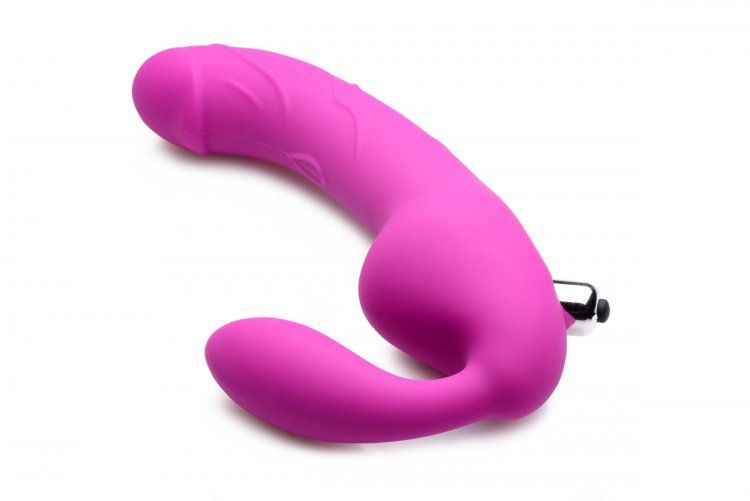 Royal Rider Vibrating Silicone Strapless Strap On Dildo Sensual Secret Boutique