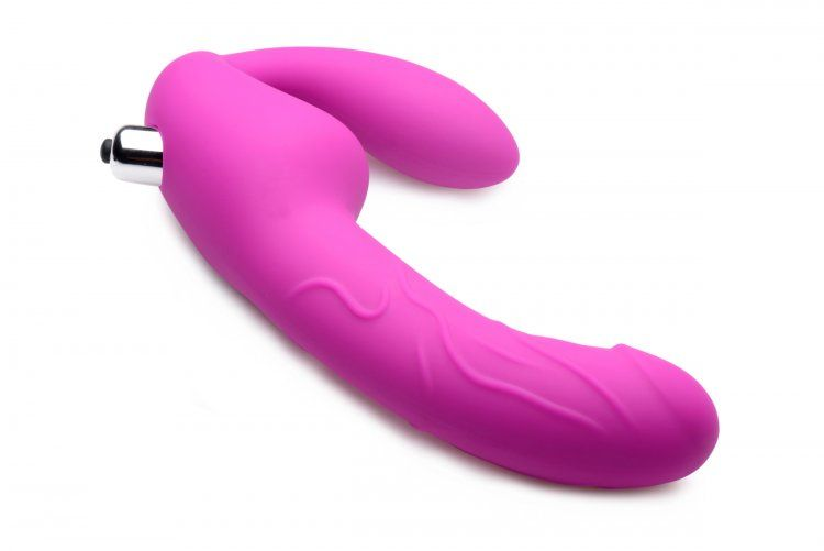 Royal Rider Vibrating Silicone Strapless Strap On Dildo Sensual Secret Boutique