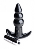 Frisky Bubbling Noir Ribbed Anal Plug Sensual Secret Boutique