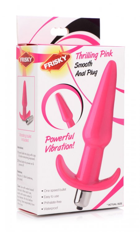 Frisky Thrilling Pink Smooth Anal Plug Sensual Secret Boutique