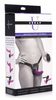 Double Take 10X Double Penetration Vibrating Strap-on Harness - Purple Sensual Secret Boutique